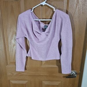 Wild Fable Light Pink Ribbed Top